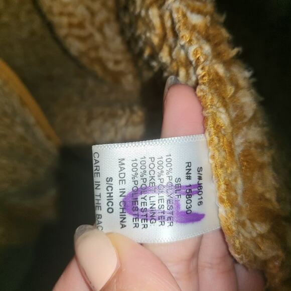 small Love Tree camel teddy bear jacket with hood - Picture 2 of 4